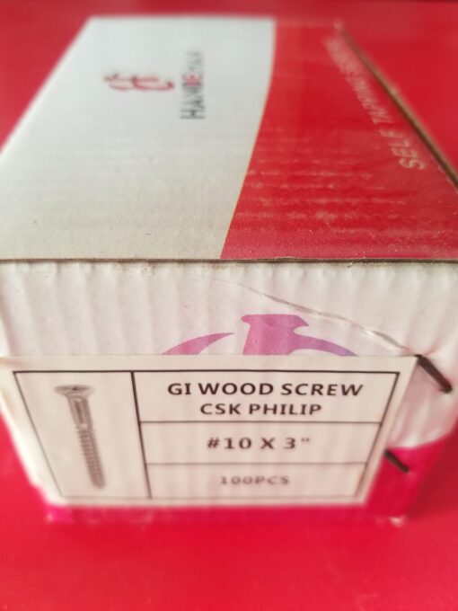 Wood Screws CSK Phillips 3×10