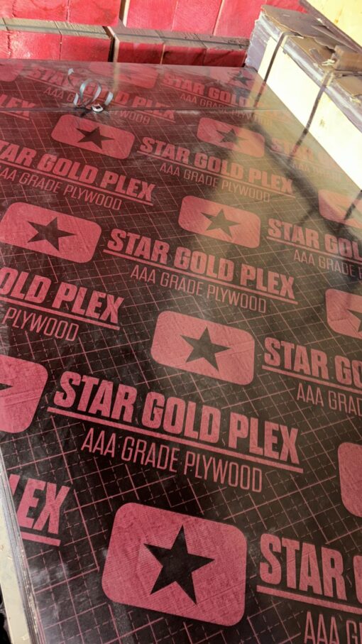 Plywood Star Gold Plex18MM 2&3 Times Use